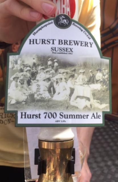 Hurst 700 Summer Ale 3.9%, Hurst Brewery, England