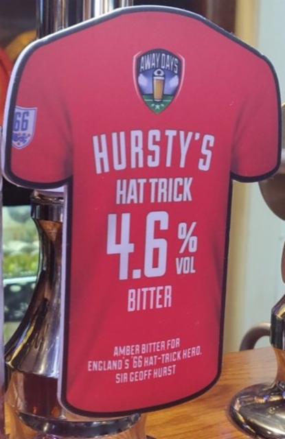 Hursty's Hat Trick 4.6%, Away Days Beer Company, England