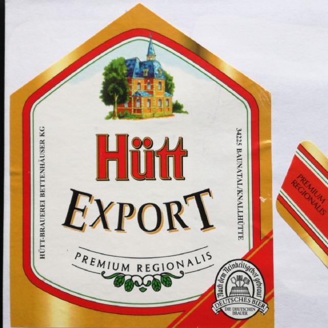 Hütt Export 5.2%, Hütt Brauerei, Germany