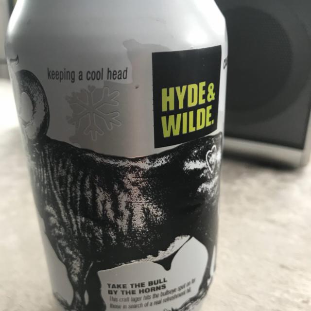 Hyde and Wilde Craft Lager 4.5%, Sainsbury's, England