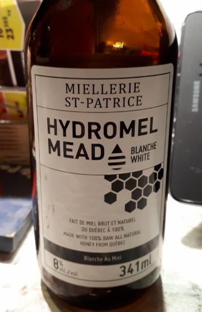 hydromel mead Blanche 8.0%, Miellerie st-Patrice inc., Canada