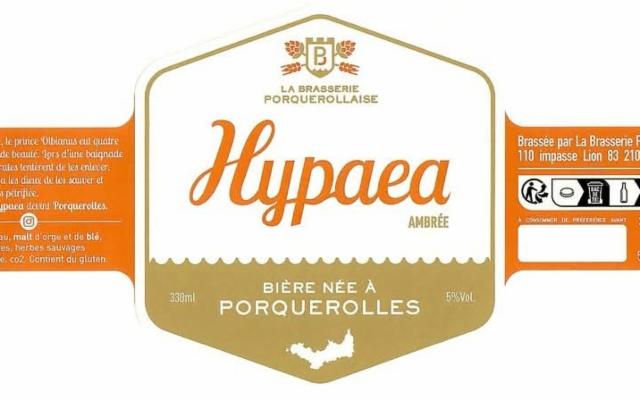 Hypaea Ambrée 4.6%, La Brasserie Porquerollaise (Hypaea), France