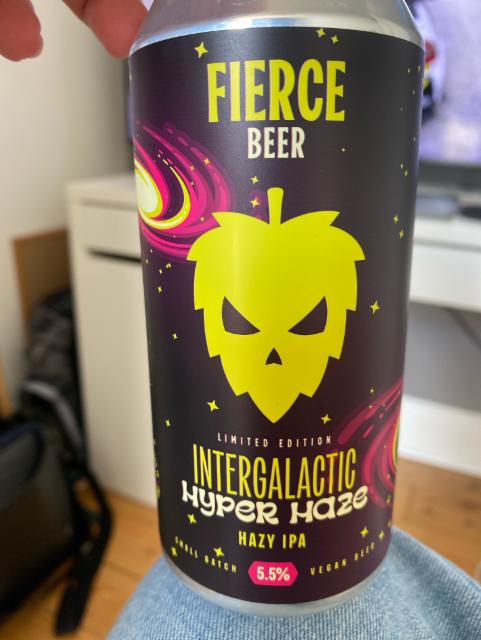 Hyper haze 5.5%, Fierce Beer Ltd, Scotland
