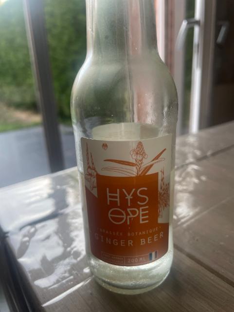 Hysope Tonic ginger beer 0.0%, Hosanna, France