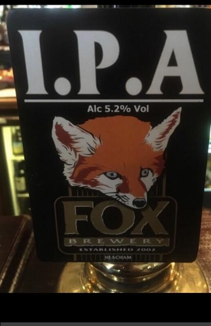Fox IPA 5.2%, Fox Brewery, England