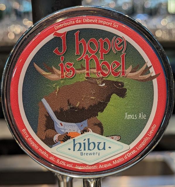 I hope is noel 9.0%, Birrificio Hibu, Italy