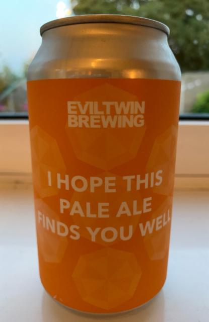 I Hope This Pale Ale Finds You Well 5.0%, Evil Twin Brewing, United States
