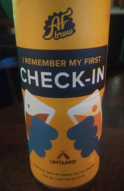 I Remember My First Check-in 5.0%, AF Brew, Russia