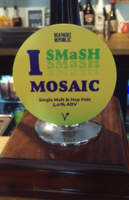 I Smash Mosaic 5.0%, Beatnikz Republic Brewing Co., England