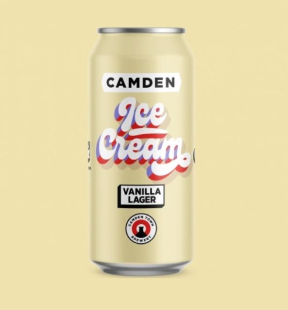 Ice Cream Vanilla Lager 4.8%, Camden Town Brewery (AB InBev), England