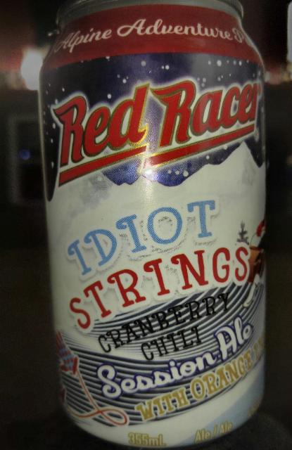 Idiot Strings Cranberry Chili Session Ale 4.5%, Red Racer, Canada