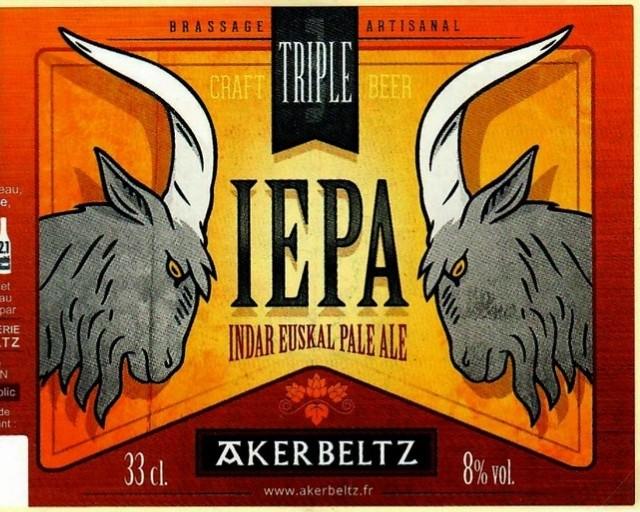 IEPA Indar Euskal Pale Ale 8.0%, Brasserie Akerbeltz, France