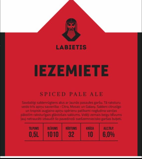 Iezemiete 6.0%, Labietis, Latvia