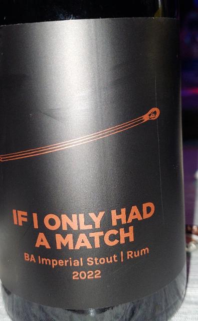 If I Only Had a Match 12.5%, Pomona Island Brew Co, England