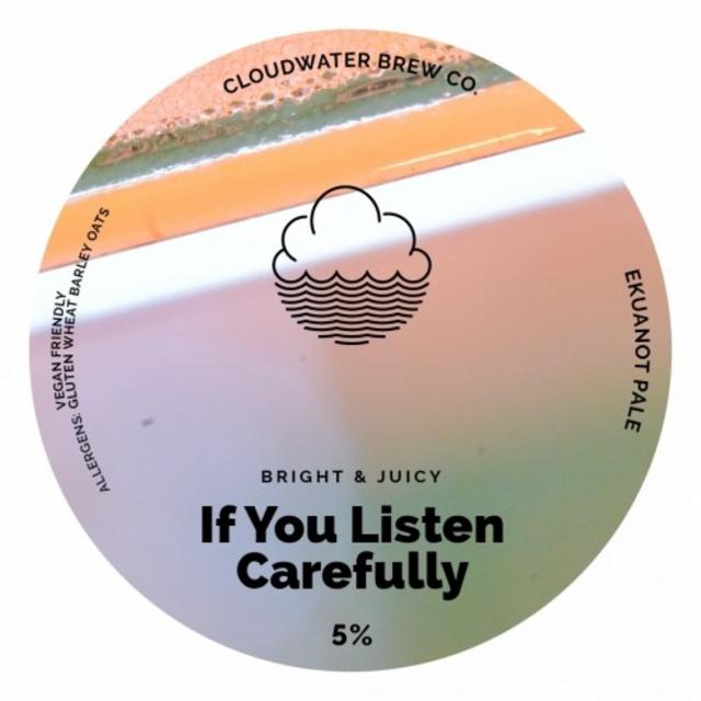 If You Listen Carefully 5.0%, Cloudwater Brew Co., England