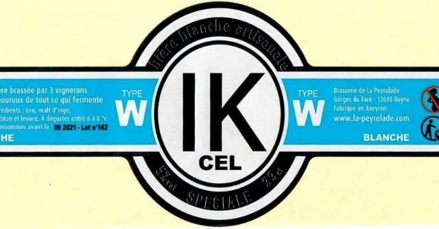 IK CEL Blanche 5.0%, Brasserie Peyrelade, France