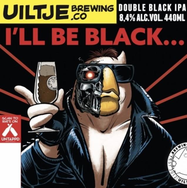 I'll Be Black 8.4%, Uiltje Brewing Co, Netherlands