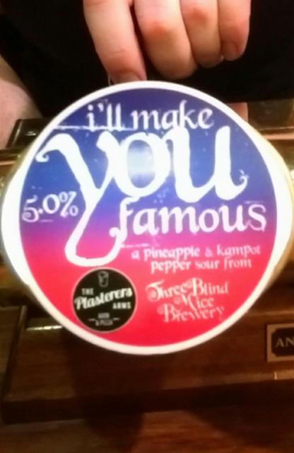 I'll Make You Famous 5.0%, Three Blind Mice Brewery, England