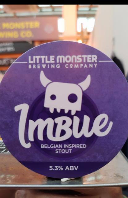 Imbue 5.3%, Little Monster Brewing Co., England