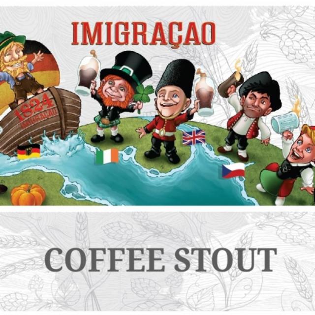 Imigração Coffee Stout 5.5%, Cervejaria Imigração, Brazil