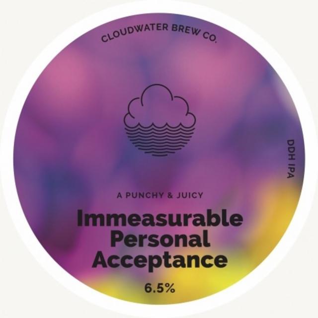 Immeasurable Personal Acceptance 6.5%, Cloudwater Brew Co., England