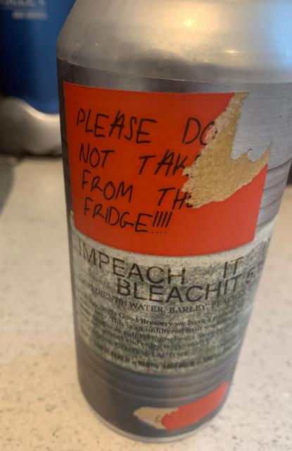 Impeach It Don't Bleach It 5.1%, Staggeringly Good Beer, England