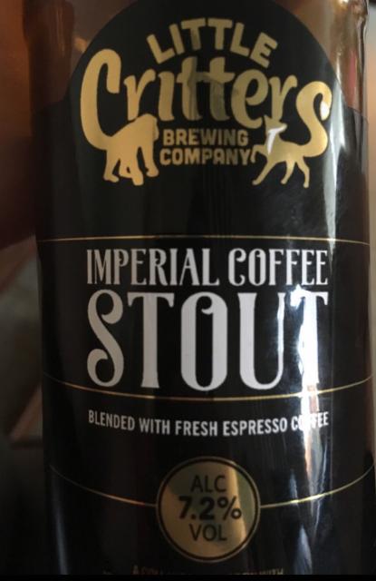 Imperial Coffee Stout 7.2%, Little Critters Brewery, England