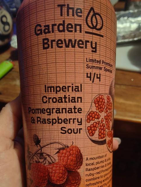 Imperial Croatian Pomegranate & Raspberry Sour, The Garden Brewery