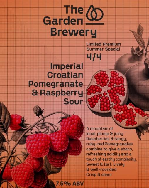 Imperial Croatian Pomegranate & Raspberry Sour 7.5%, The Garden Brewery, Croatia