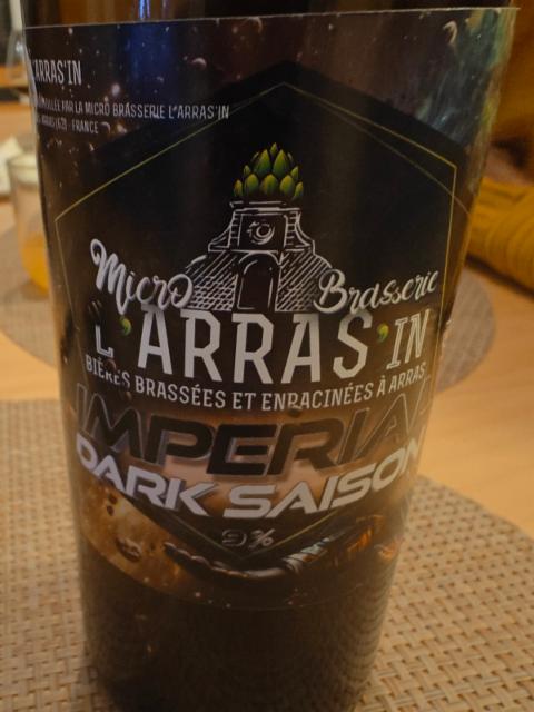 Imperial Dark Saison, Microbrasserie L'Arras'In
