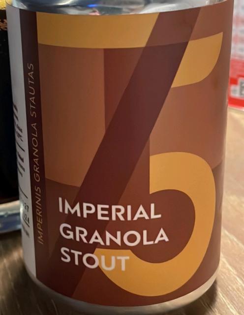 Imperial Granola Stout 10.2%, Sakiškės Brewery / Sakiškių Alus, Lithuania