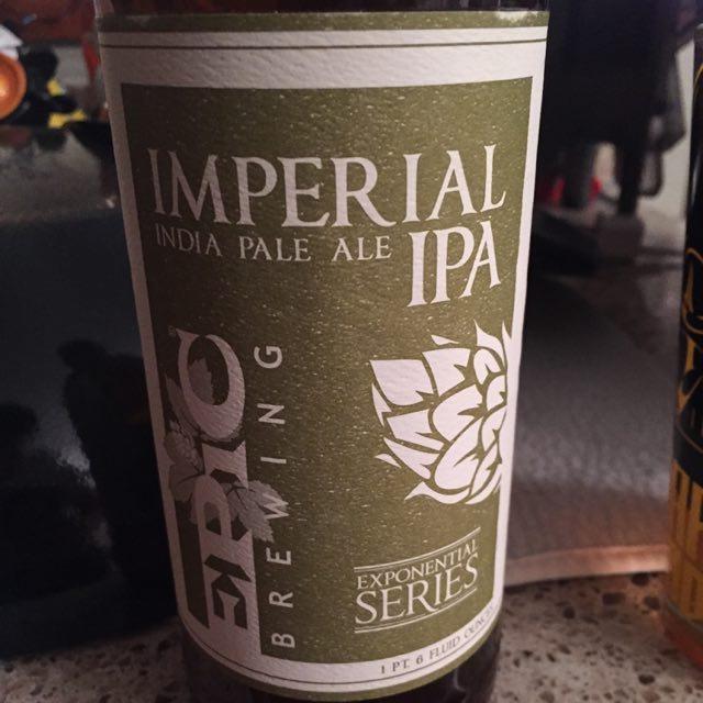 Imperial IPA 9.5%, Epic Brewing Company, United States