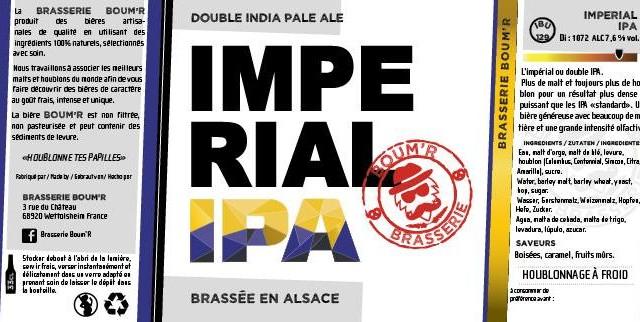 Imperial IPA 7.6%, Brasserie Boum'R, France