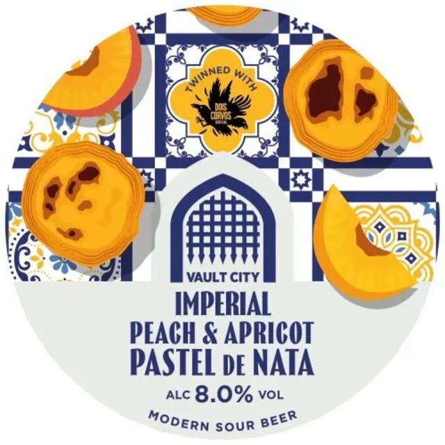 Imperial Peach & Apricot Pastel De Nata 8.0%, Vault City Brewing, Scotland