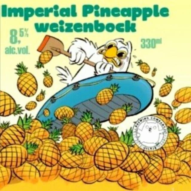 Imperial Pineapple Weizenbock 8.5%, Uiltje Brewing Co, Netherlands