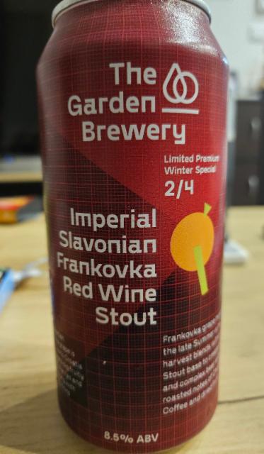Imperial Slavonian Frankovka red wine stout 8.5%, The Garden Brewery, Croatia