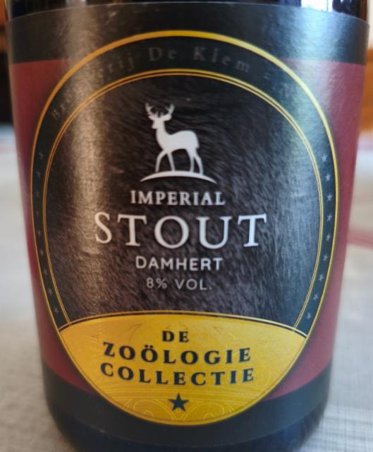Imperial Stout - Damhert (De Zoölogie Collectie ), Brouwerij de Klem