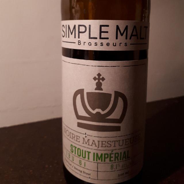 Noire Majestueuse 8.1%, Simple Malt Brasseurs-Brasseurs Illimites, Canada