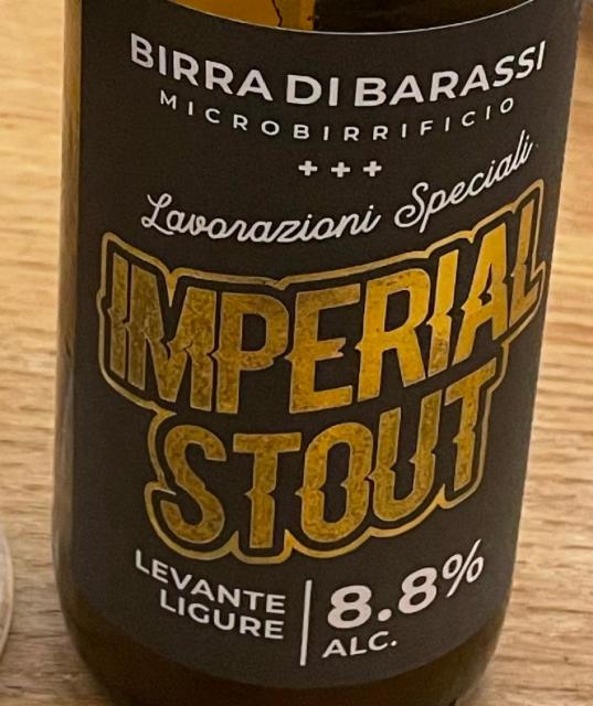 Imperial Stout 8.8%, Birra di Barassi, Italy