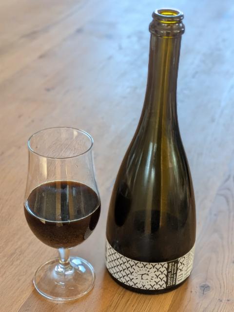 Imperial Stout vieillie en barrique de straight bourbon, Domaine Du Manchot