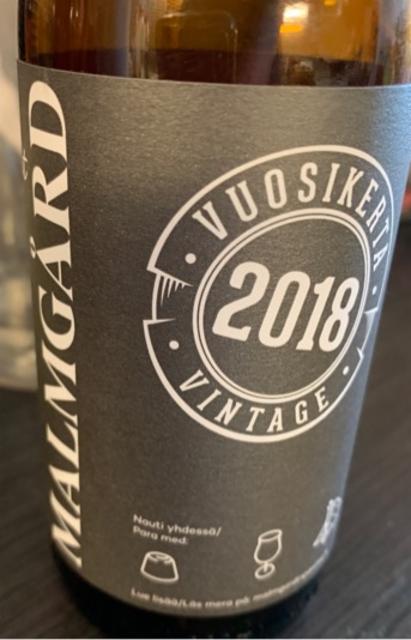 Vintage Imperial Stout 2018 9.2%, Malmgårdin Panimo, Finland