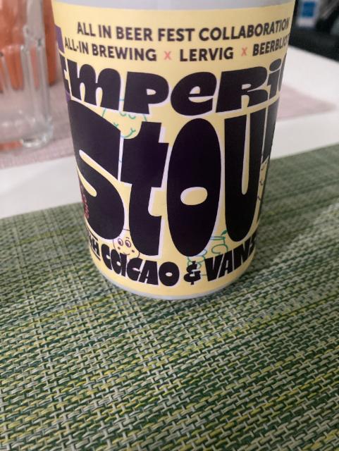 Imperial Stout With Cacao & Vanilla 11.0%, Beerbliotek, Sweden