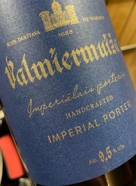 Imperiālais porteris (2025) 9.5%, Valmiermuižas Alus, Latvia