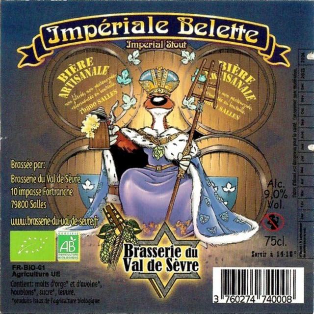 Impériale Belette 7.5%, Brasserie Du Val De Sèvre (La Belette), France