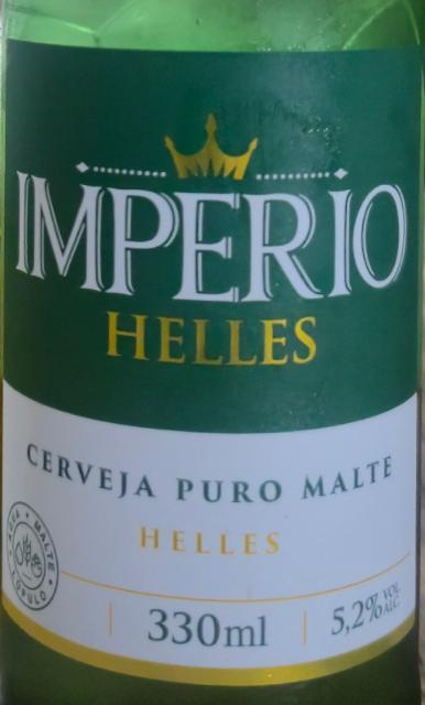 Imperio Helles 5.2%, Cervejaria Cidade Imperial, Brazil
