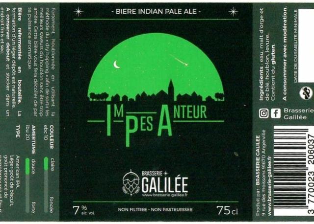 ImPesAnteur 7.0%, Brasserie Galilée, France