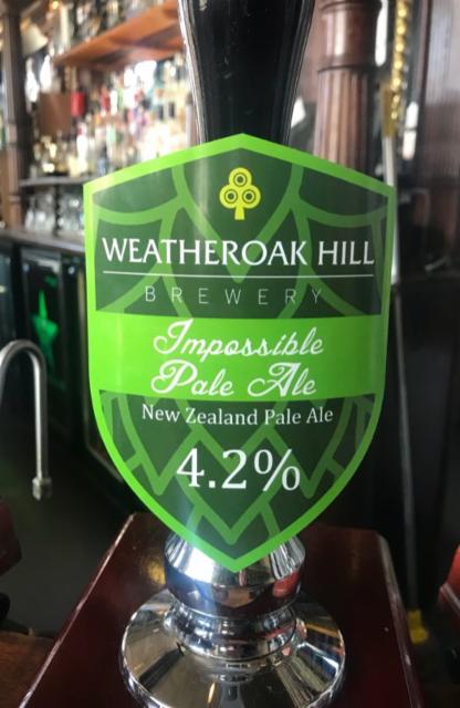 Impossible Pale Ale, Weatheroak Hill Brewery