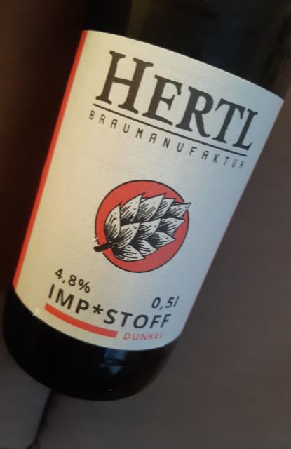 Imp*stoff Dunkel 4.8%, Braumanufaktur Hertl, Germany