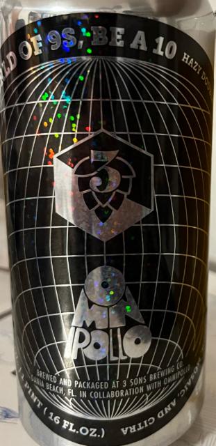 In a world of 9's Be A 10 8.5%, 3 Sons Brewing Company, United States
