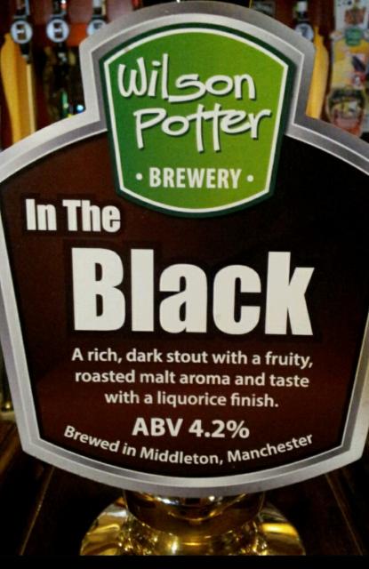 In The Black 4.2%, Wilson Potter Brewery, England